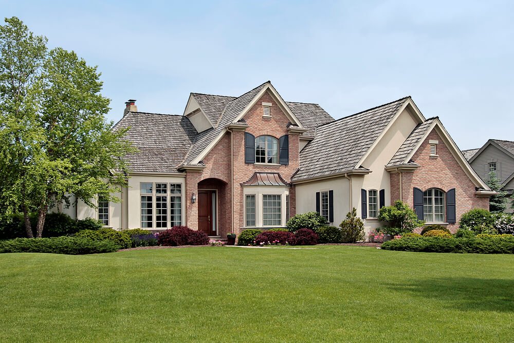 Landscaping should compliment a homes colors and shape.