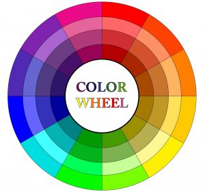 Choose colors on opposites of the color wheel for a complimentary look.