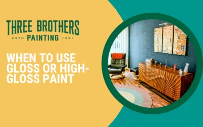 When to Use Gloss or High-Gloss Paint
